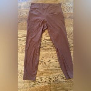 Lululemon High Rise Align Ribbed Brown Leggings